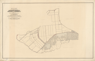 B-0001_09 Kaart van de gemeenten van Aarlanderveen, Nieuwkoop ged.k. Nieuwveen ged.k. en Zevenhoven ged.k. ..., 1860
