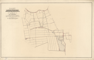 B-0001_12 Kaart van de gemeenten van Hazerswoude, Benthuizen, Boskoop, Noordwaddinxveen en Zuidwaddinxveen ..., 1860