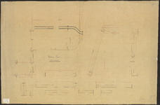 B-0164 Detailtekening voeding pijpen stoommachine stoomgemaal te Gouda, 1857