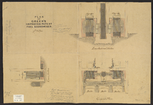 B-0165 Detailtekening pijpconstructie stoommachine stoomgemaal te Gouda, 1857