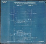 B-0252-068 Tekening opstellingsplan voor 3 verticale centripompen dieselgemaal P.A. Pijnacker Hordijk te Gouda, 1930