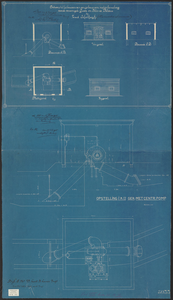 B-0402 Ontwerptekening van het gebouw voor de motorbemaling van de Verenigde Grote en Kleine Polders te Zui, 1915
