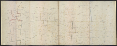B-0757 Kaart van de ambachtswateren onder Noordwijk en Noordwijkerhout, 1879