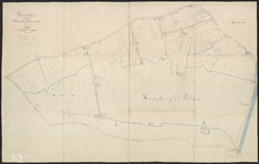 B-0767 Kaart van de schouwbare wateringen en zijpen in de gemeente Oegstgeest, ca 1900