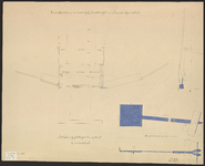 B-0847 Situatie- en detailtekening verankering van het Oostelijk landhoofd der Gouwe-keersluis bij Alphen, 1895