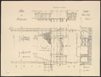 B-0860-002 Detailtekening van de sluis te Bodegraven, ca. 1898