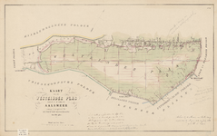B-1071 Kaart van den Westeinder plas gelegen in de gemeente Aalsmeer waarop is aangetoond het ontwerp to..., 1868