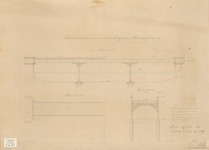 B-1277 Schetstekening ontwerp voor de te vernieuwen brug in den Noordwijkerweg te Noordwijk, 1876