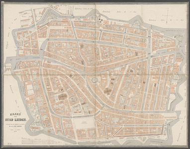 B-1551 Kaart der stad Leiden, 1879