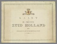 B-1600_01 Titelblad Kaart van de provincie Zuid Holland , 1867