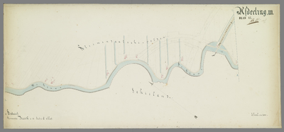 B-1844_45 Kaart van de grenslijn van het hoog-heemraadschap van Rynland verdeeld in 61 bladen : Afdeeling I..., circa 1860