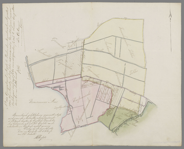 B-2195 Kaart van de ambachten Leimuiden, Vriesekoop, Rijnsaterwoude en Ter Aar], 1869