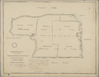 P-0053 Schetsteekening van de vereenigde Akkersloot, Hertogs en Blyver polders gelegen in de gemeente Al..., 1857