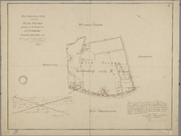 P-0126 Schetsteekening van den Kalk polder gelegen in de gemeente Leyderdorp, 1857; bijgewerkt circa 1907