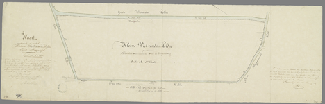 P-0140 Kaart aanduidende den omtrek van den Kleinen Westeinder Polder, gemeente Stompwijk, 1857