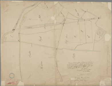 P-0167 [Grenskaart van de polder Marendijk], circa 1861