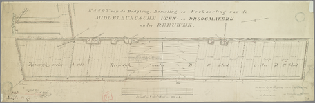 P-0176 Kaart van de bedijking, bemaling en verkaveling van de Middelburgsche Veen- en Droogmakerij onder..., 1861