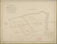 P-0200 Schetsteekening van den Ommedijkschen polder gelegen onder de gemeenten Voorschoten en Wassenaar, 1859