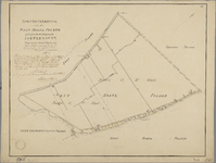 P-0214 Schetsteekening van den West Broek polder gelegen in de gemeente Soeterwoude, 1858