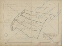 P-0223 Schetsteekening van den Oud Groenendijkschen en Barre polder gelegen in de gemeenten Hazerswoude ..., 1857