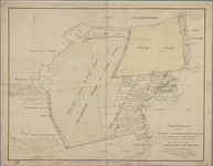P-0305 Schetsteekening van den Veender en Lyker polder buitendyks waaronder behooren de Kas Noordveen en..., 1858; ...