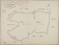 P-0314 Kaart van de Veerpolder gelegen onder de gemeente Warmond, circa 1859