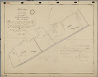 P-0383 Schetsteekening van den Zwetter polder gelegen in de gemeente Noordwijk & Noordwijkerhout, circa 1860; ...