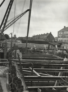 FOTO-000331 De Voorhouterbrug in aanbouw, 1963