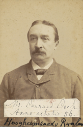 FOTO-000624 Mr. Conrad Cock, hoogheemraad van 1871-1906, 1871-1906