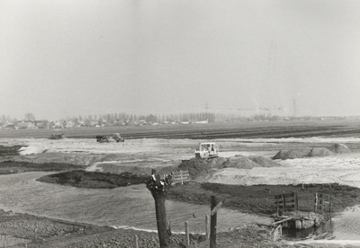 FOTO-000942 Het bouwrijp maken van de grond voor de bouw van afvalwaterzuiveringsinstallatie Gouda, vóór december 1972