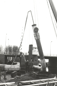 FOTO-000996 Aanleg rioolwater-transportleiding Leiderdorp-Leiden, 1970/1971