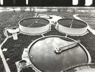 FOTO-001042 De afvalwaterzuiveringsinstallatie te Noordwijkerhout, 1969