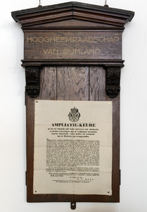 KGV-000061 Schouwbord of publicatiebord, circa 19e eeuw