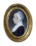 PRT-0003 Portret van Wilhelmina Broesterhuyzen, eind 18e / begin 19e eeuw