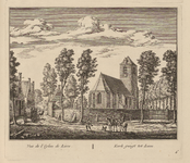 PRT-0029 Gezicht op de kerk van Lisse, 1732