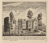 PRT-0036 Het oude vorstelijke jachthuis Teylingen, eigendom van de heer Adam van der Duijn, heer van Benth..., 1732