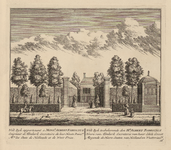PRT-0039 Landgoed Wilt Rijk, eigendom van de heer Albert Fabricius, heer van Almkerk en secretaris van de ..., 1732