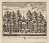 PRT-0042 Toegangspoort van het Huis te Warmond, eigendom van de heer Willem van Wassenaar, heer van Warmond, 1732