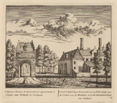 PRT-0050 Het oude adellijke huis Leuwenhorst, eigendom van de Ridderschap van Holland, 1732