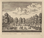 PRT-0054 Gezicht op de Voorstraat/Lindenplein in Noordwijk-Binnen, 1732