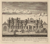 PRT-0059 Het landhuis van Willem Baron van Liere, heer van de beide Katwijken en 't Zand, Carnis, etc., 1732