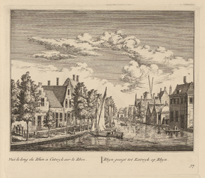 PRT-0060 Gezicht op de Rijn bij Katwijk aan de Rijn, 1732