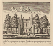 PRT-0065 Landgoed Haeswijk, eigendom van Diderik van Lyden, secretaris van Rijnland en heer van West-Baren..., 1732