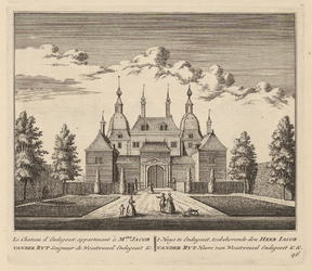 PRT-0069 Het Huis te Endegeest, eigendom van Jacob van der Rijt, heer van Woestweesel, Endegeest, etc., 1732