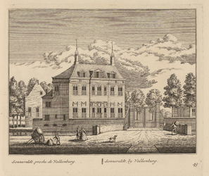 PRT-0072 Buitenplaats Sonneveldt bij Valkenburg, 1732