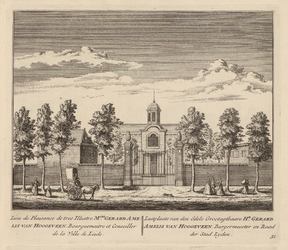 PRT-0074 Buitenplaats van Gerard Amelis van Hoogeveen, burgemeester en raad van Leiden, 1732