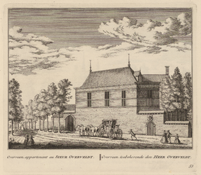PRT-0076 Buitenplaats Overveen, eigendom van de heer Overveldt, 1732