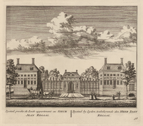 PRT-0081 Buitenplaats Bijstad bij Leiden, eigendom van Joan Regaal, 1732
