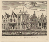 PRT-0092 Gezicht op de Meermansburg in Leiden, 1732