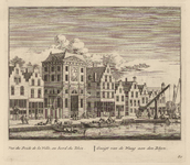 PRT-0103 Gezicht op de Waag in Leiden, 1732